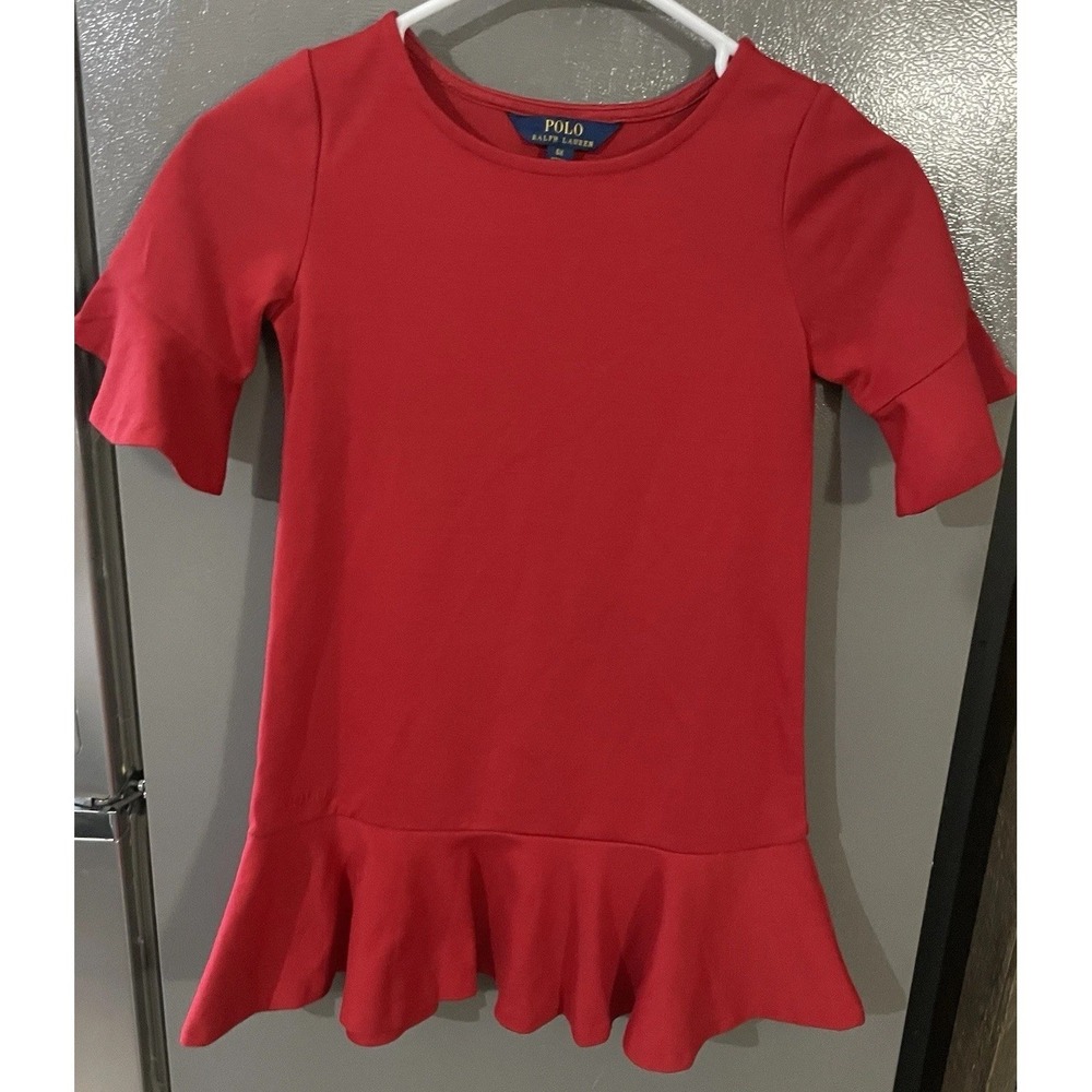 Polo Ralph Lauren Girls 6x Classic Preppy Red Dress EUC Old Money